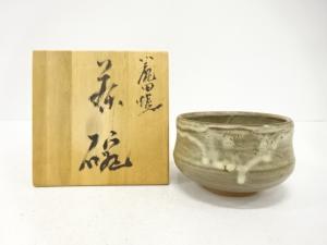 小鹿田焼　窯変　茶碗